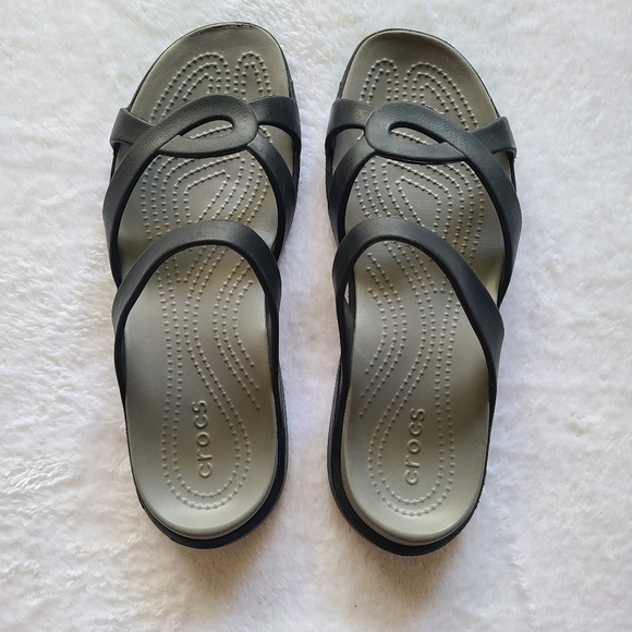 Crocs Meleen Crossband Slip on Sandals US Women's 10 - Picture 3 of 6